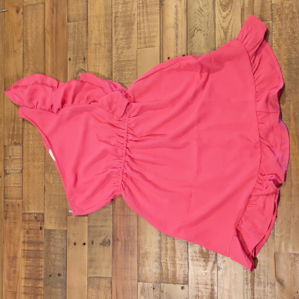 Brand New One Shoulder Hot Pink Dress